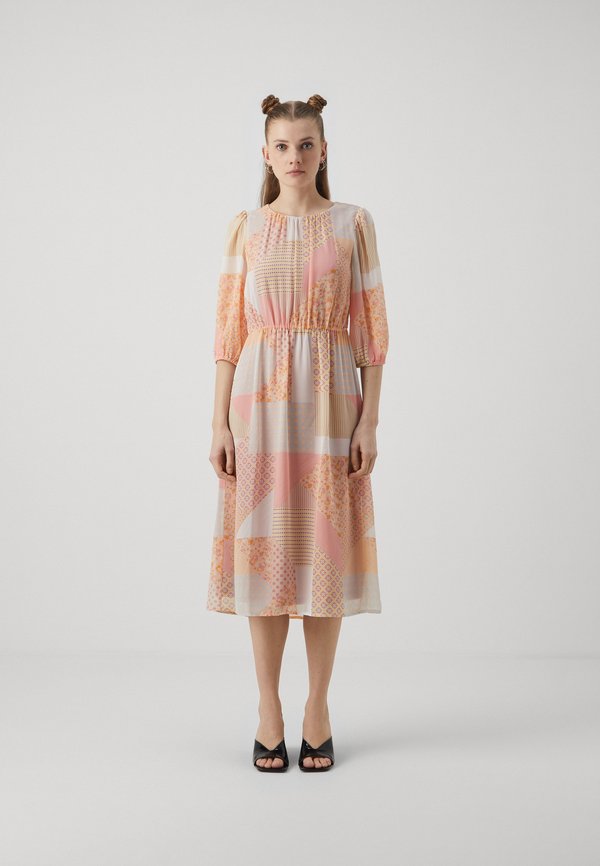 VILA VIBINE O NECK 3/4 SLEEVES MIDI DRESS