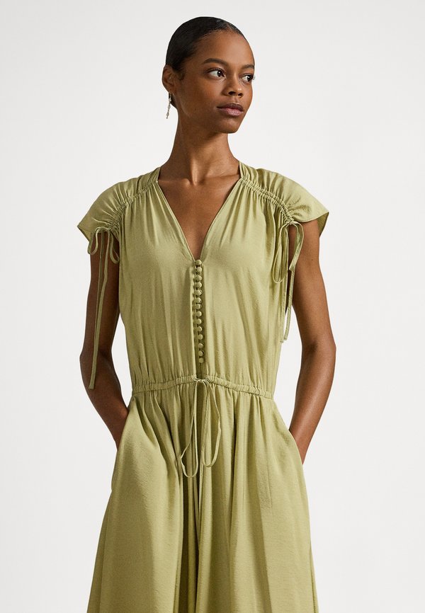 Polo Ralph Lauren TIE-SHOULDER CREPE DRESS