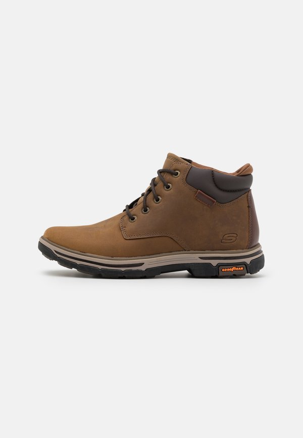 Skechers SEGMENT 2.0 - Lace-up ankle boots - desert