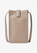 Calvin Klein EMBLEM PHONE CROSSBODY - Phone pouch - desert taupe