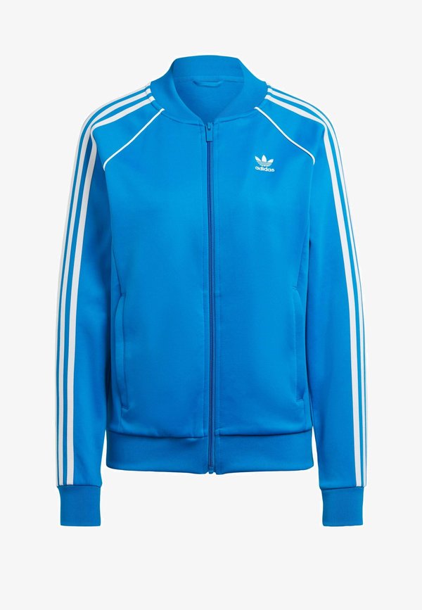 adidas Originals ADICOLOR CLASSICS SUPERSTAR TRACK - Zip-up sweatshirt - blue bird