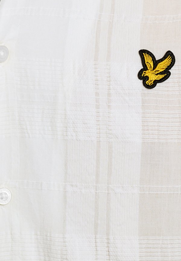 Lyle & Scott CHECK LONG SLEEVE REVERE COLLAR