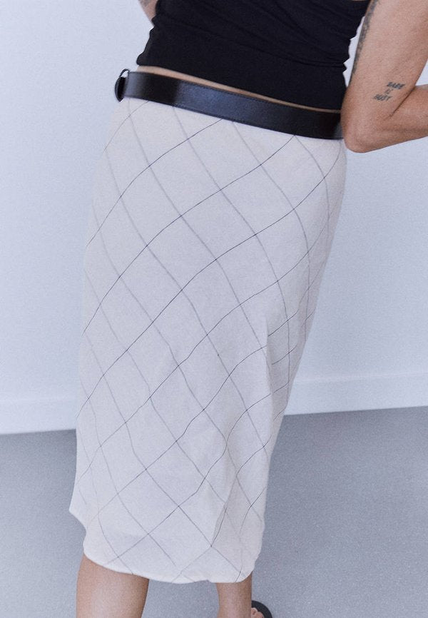 Mango ADULT - A-line skirt - white