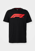 Puma F1 ESS LOGO TEE 180G - Print T-shirt - black