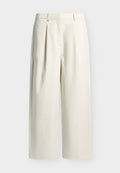 Tommy Hilfiger BARREL PLEATED CHINO - Wide Leg - light silt
