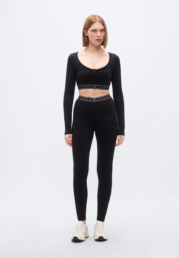 Tommy Jeans LONG SLEEVE SLIM CROP TOP