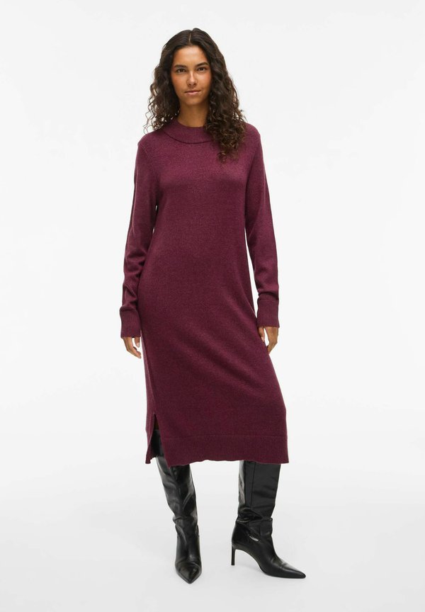 VILA VIRIL CREW NECK MIDI DRESS