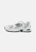 New Balance U530 UNISEX - Trainers - white/silver-coloured metallic