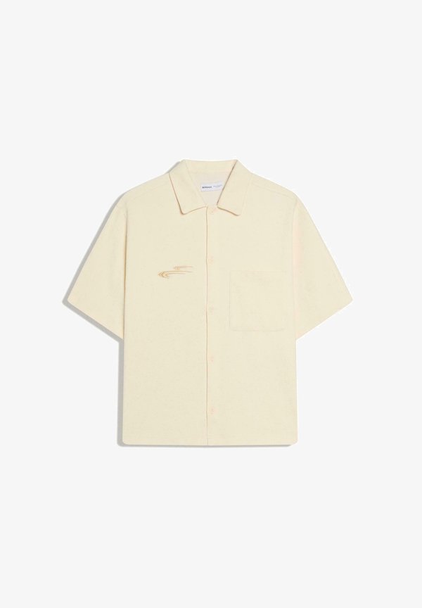 Bershka WAFFLE - SHIRT - Shirt - white