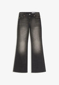 Bershka Flared Jeans - mottled dark grey