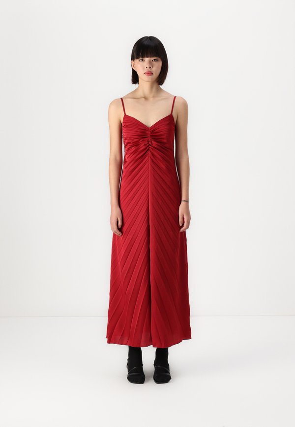 Abercrombie & Fitch The A&F Giselle Sunburst Pleated Maxi Dress
