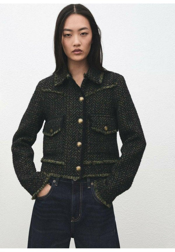Mango Light jacket - green
