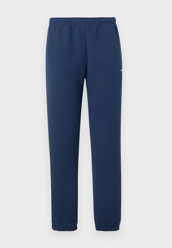 Nike Sportswear STUDIO FLEECE MID-RISE CUFFED PANTS - Tracksuit bottoms - midnight navy/sail