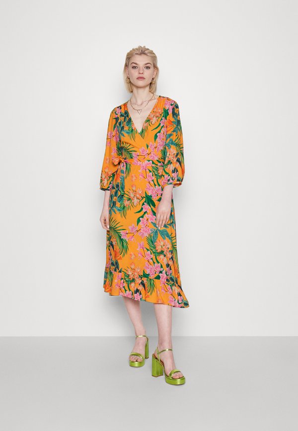 ONLY ONLTROPICA WRAP MIDI DRESS