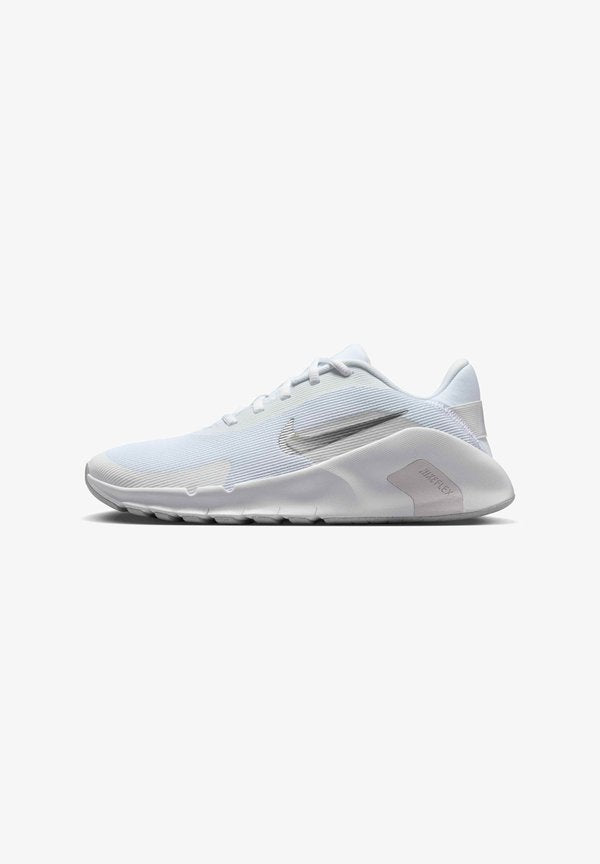 Nike Performance W NIKE FLEX TRAIN - Training shoe - white/mtlc silver-photon dust
