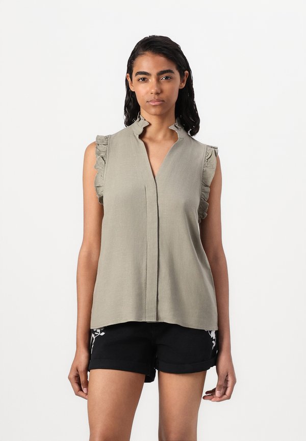 Selected Ruffle detail Sleeveless