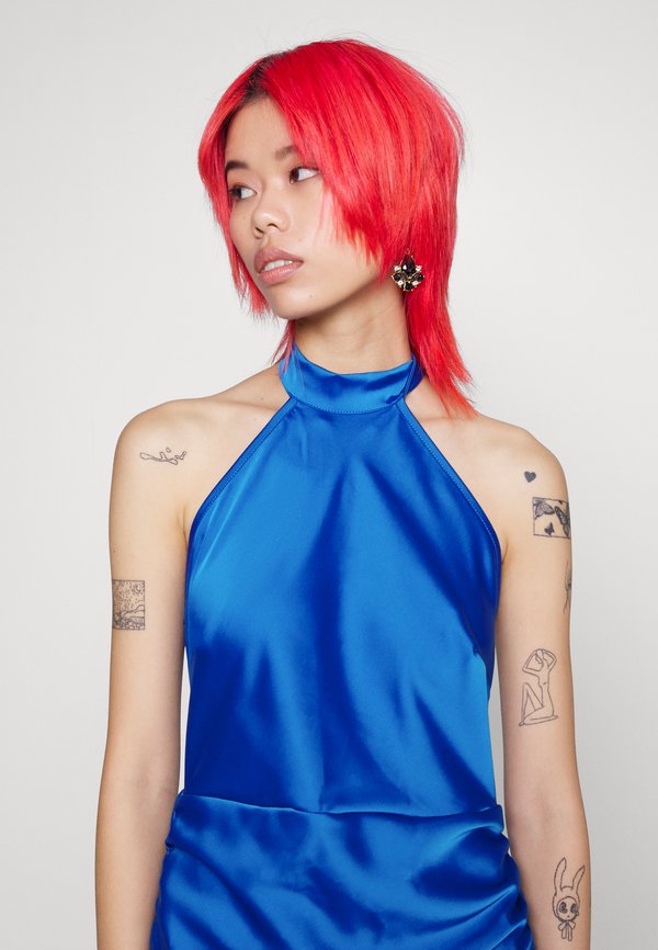 WAL G. DANI HALTER NECK MINI DRESS