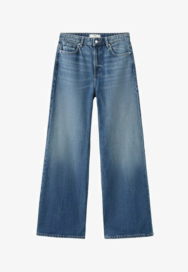 Mango ADULT - Flared Jeans - blue