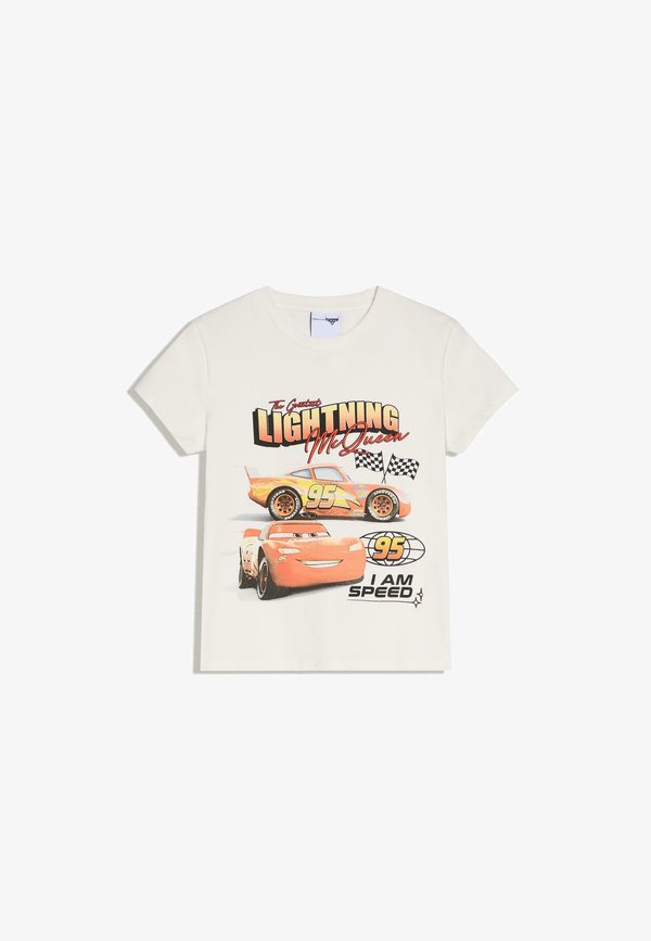 Bershka Print T-shirt - white