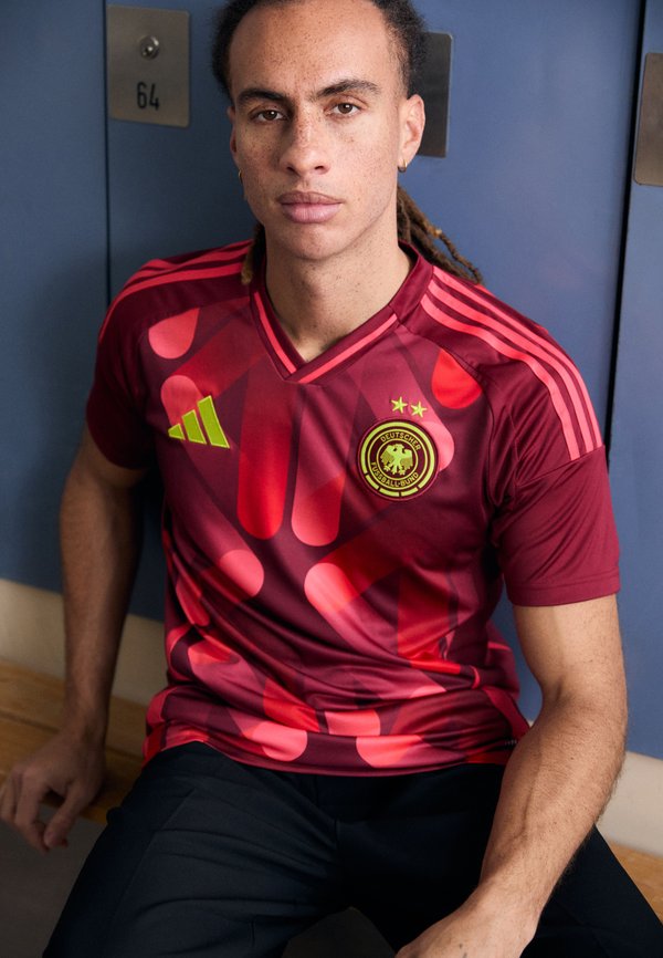 adidas Performance DEUTSCHLAND DFB 2025 AWAY JERSERY - Print T-shirt - team coll burgundy