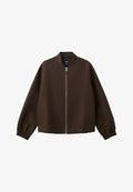 Mango Bomber Jacket - brown