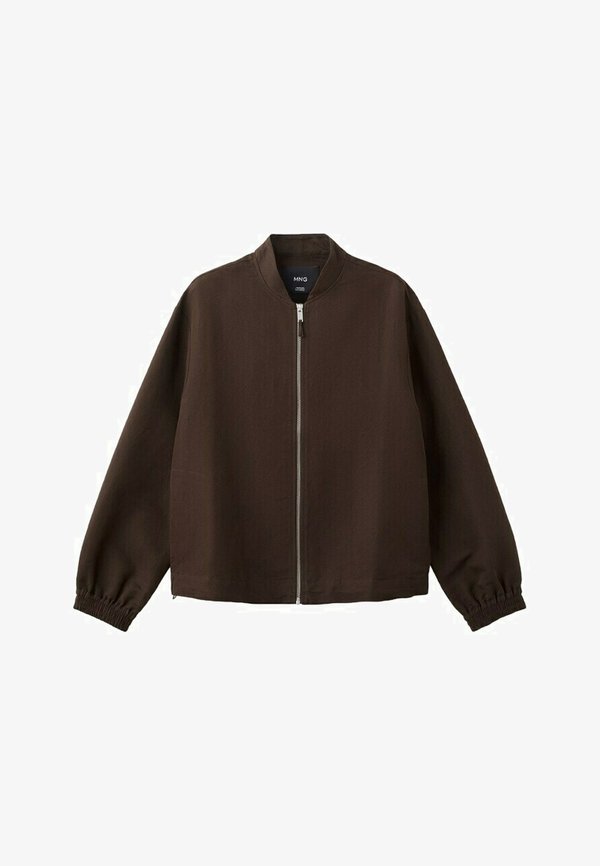 Mango Bomber Jacket - brown