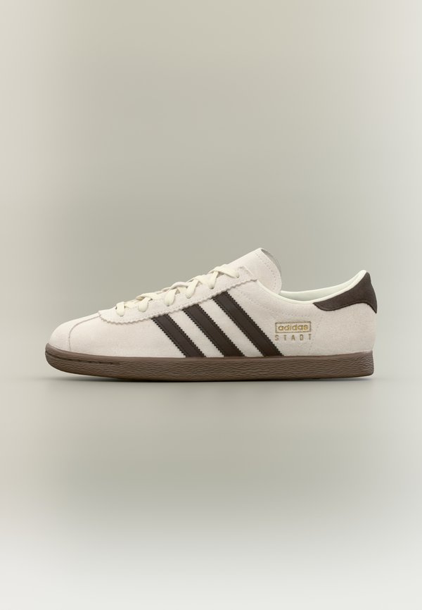 adidas Originals STADT UNISEX - Trainers - cloud white/dark brown