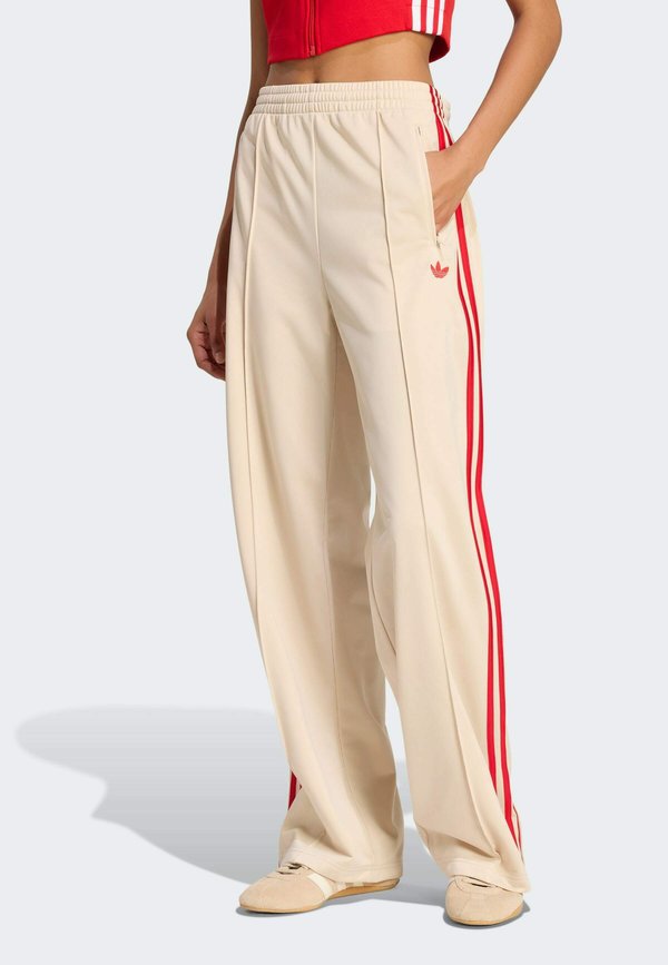adidas Originals FIREBIRD LOOSE - Tracksuit bottoms - crystal linen   better scarlet