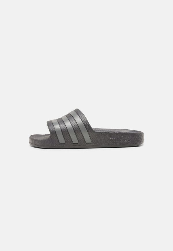 adidas Sportswear ADILETTE AQUA SLIDES - Pool slides - aurora black/grey strata/grey strata