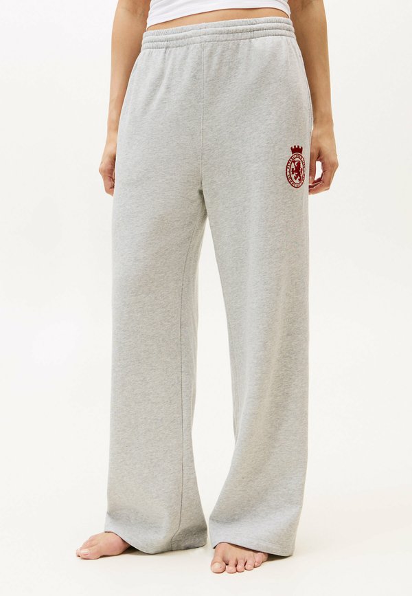 Tommy Hilfiger CREST WIDE JOGGERS - Trousers - light grey heather