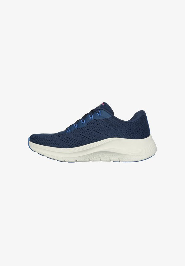 Skechers ARCH FIT BIG LEAGUE - Trainers - marineblau pink blau