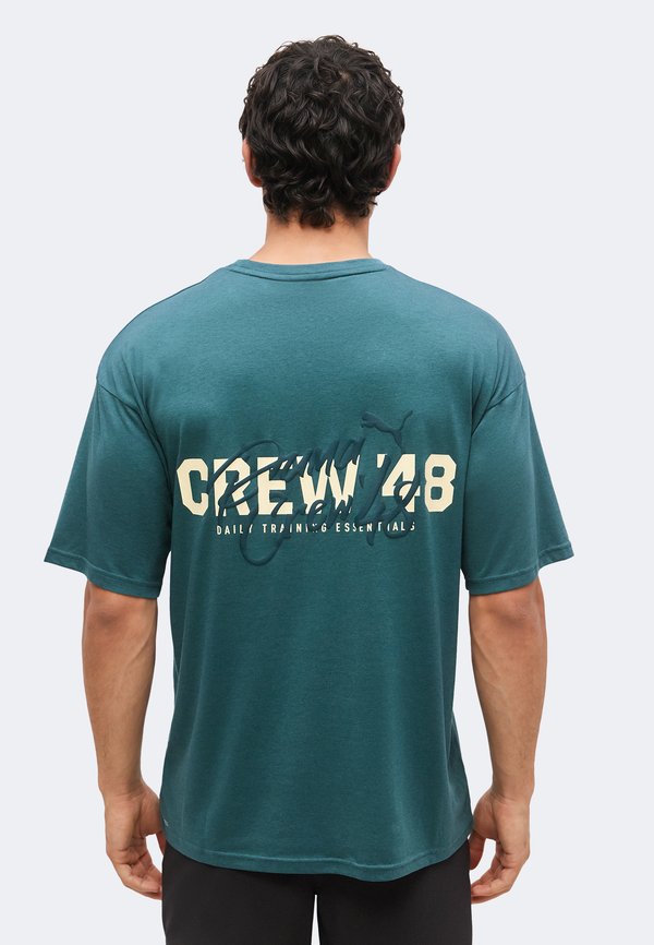 Puma CREW OVERSIZED TEE - Sports T-shirt - herb garden