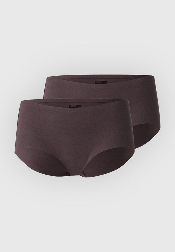 Puma WOMEN INVISIBLE 2 PACK - Boyshorts - rich cocoa