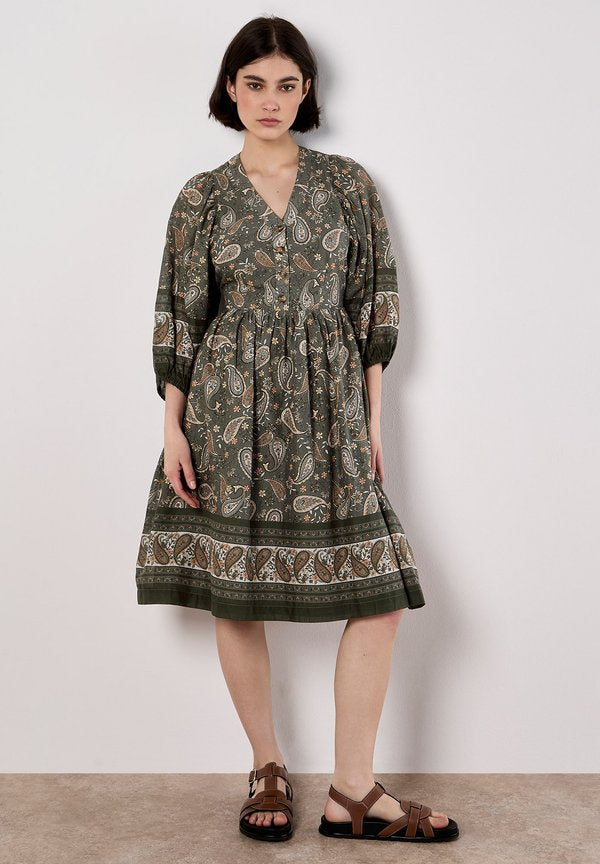 Apricot PAISLEY PRINT