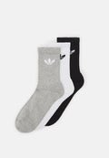 adidas Originals UNISEX 3 PACK - Socks - white/medium grey heather/black
