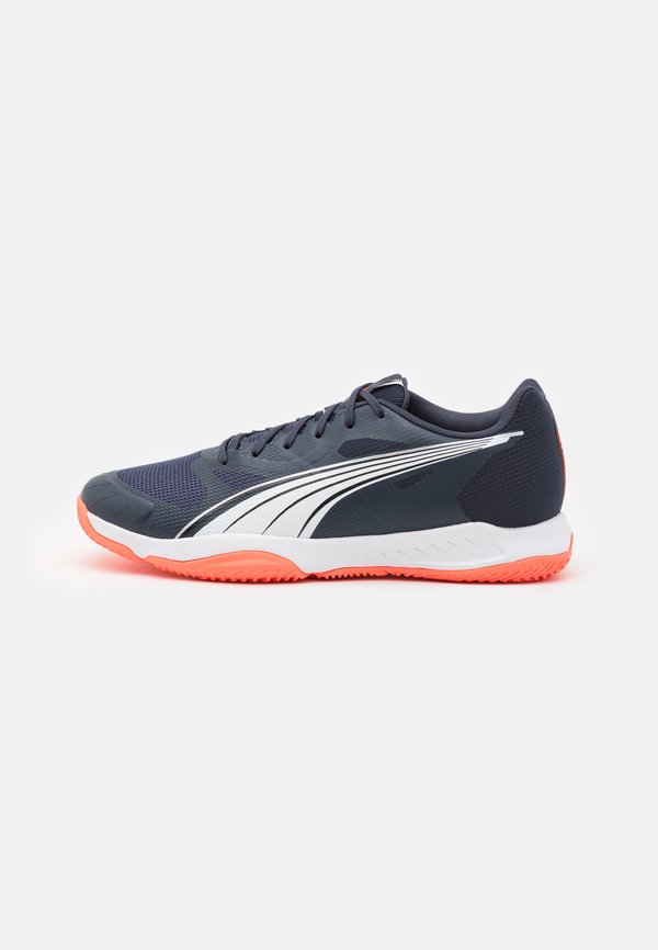 Puma ELIMINATE TURBO - Handball shoes - parisian night/white/glowing red