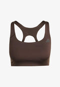 adidas Performance OPTIME WORKOUT MEDIUM SUPPORT BRA - Medium support sports bra - aurora coffee