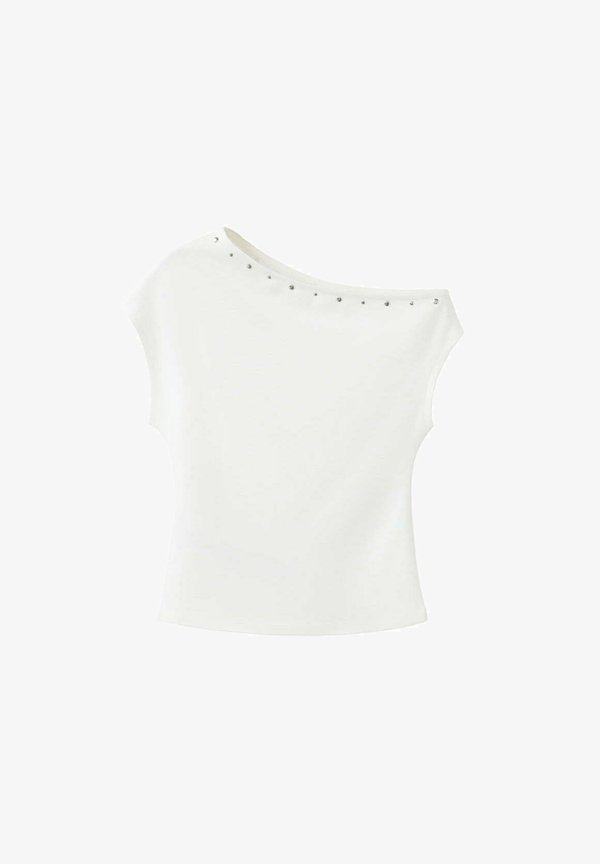 Mango ADULT - Print T-shirt - off-white