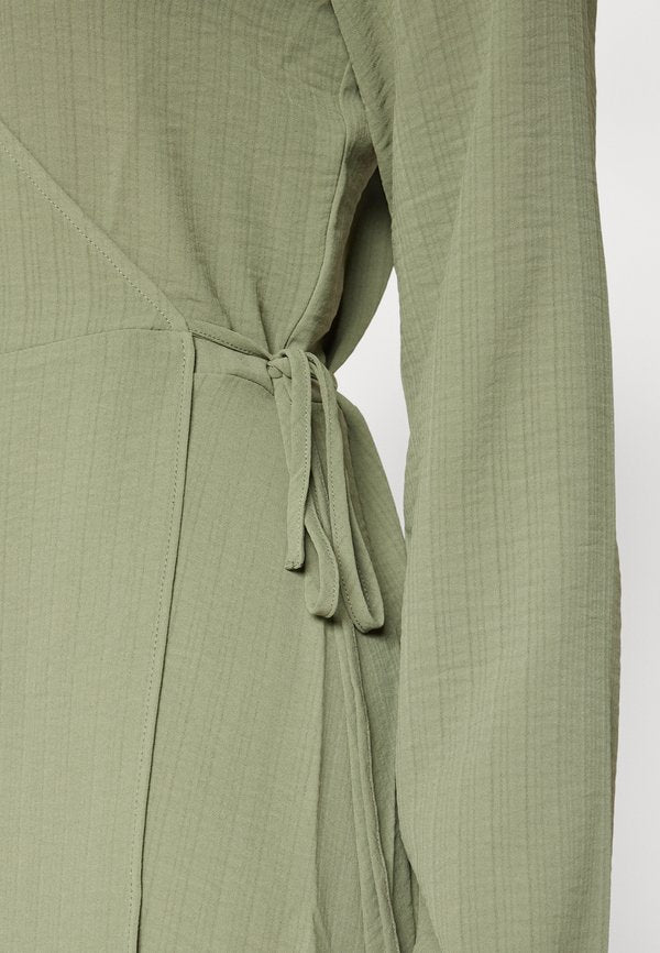 VILA VILOVIE NEW WRAP MIDI DRESS