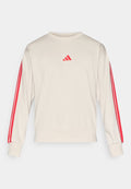 adidas Sportswear ESSENTIALS THREE STRIPES FRENCH TERRY - Sweatshirt - alumina/pure ruby