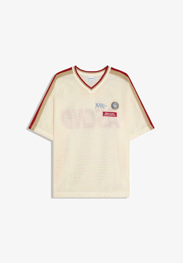 Bershka Print T-shirt - white