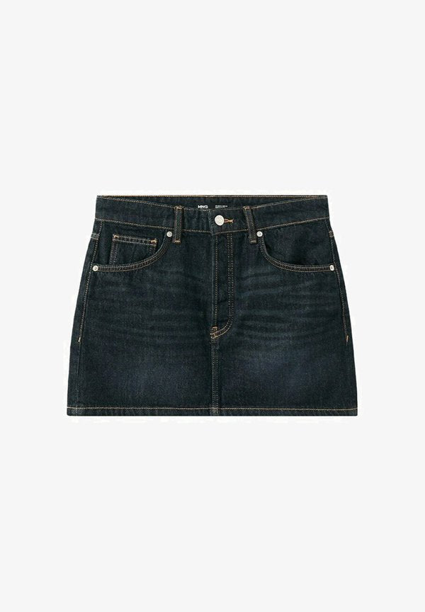 Mango ADULT - A-line skirt - dark blue