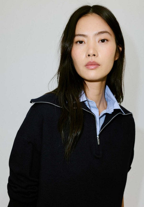 Mango ADULT - Button-down blouse - royal blue