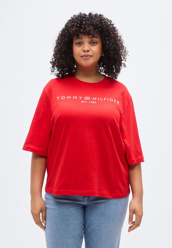 Tommy Hilfiger Curve CURVE LOGO RELAXED JERSEY T-SHIRT