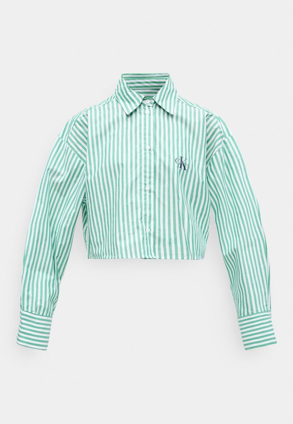 Calvin Klein Underwear CROPPED SHIRT - Pyjama top - mardi gras green