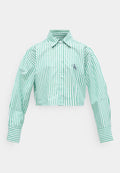 Calvin Klein Underwear CROPPED SHIRT - Pyjama top - mardi gras green