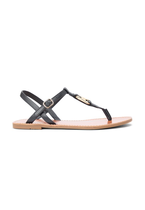 Tommy Hilfiger LEATHER TH MONOGRAM STRAP SANDALS