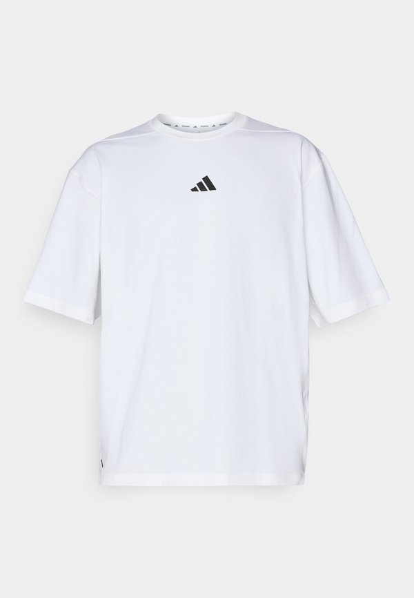 adidas Performance POWER WORKOUT OVERSIZE TEE - Sports T-shirt - white