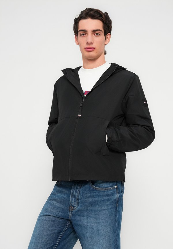 Tommy Hilfiger TONAL LOGO ZIP-THRU HOODED JACKET