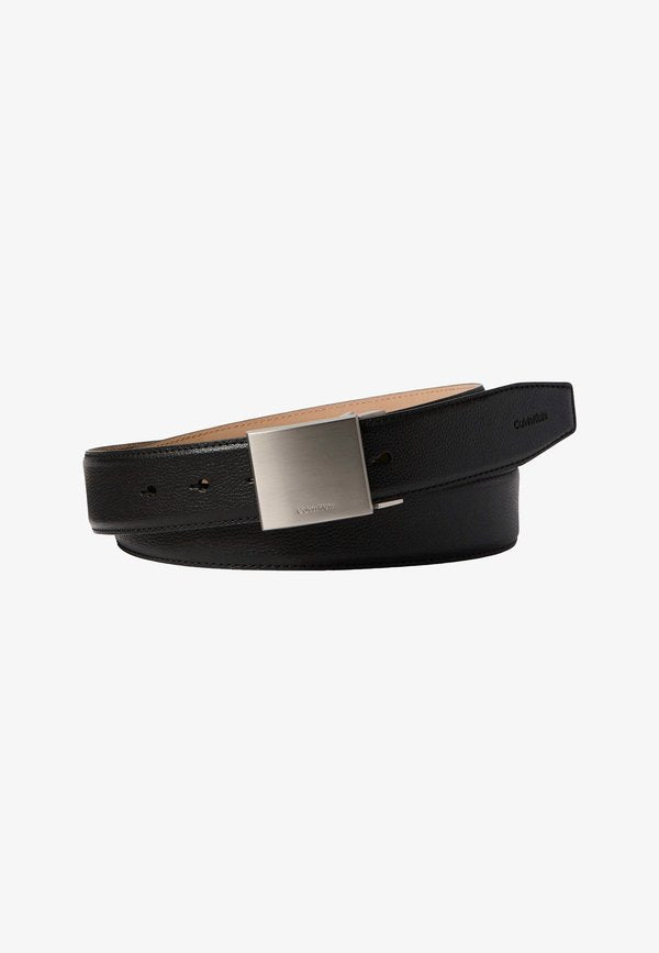 Calvin Klein PLAQUE PEBBLE - Belt business - black